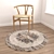 Versatile Round Rug Set 3D model small image 4