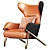 Elegant Modern Armchair 3D model small image 1