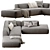 Lema Cloud: Modern & Stylish Sofa 3D model small image 3