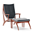 Elegant Guest Chair: Stylish and Comfortable 3D model small image 1