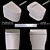 TOTO NEOREST EX & AH Toilets 3D model small image 1