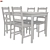 Sleek Scandinavian Table Set 3D model small image 2