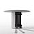 Smart Dining Table with Integrated Power Outlets 3D model small image 4