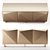 Origami Reflex Sideboard: Stylish Storage for Your Living Room 3D model small image 1