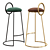 Gilded Aquila Barstool: Elegant and Luxurious 3D model small image 2