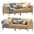 Luxury Sofa Set: Corona Render V5 3D model small image 1