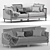 Luxury Sofa Set: Corona Render V5 3D model small image 4