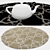 Versatile Round Carpets Set 3D model small image 3