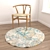 Round Carpet Set: Various Textures 3D model small image 4