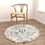 Versatile Round Carpets Set 3D model small image 4