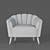 Modern Comfort Armchair 3D model small image 4