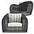 Balou Lounge Chair: Stylish and Comfortable 3D model small image 3