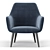 Modern Comfort: Jedediah 30 Armchair 3D model small image 3