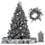Sparkling Golden Christmas Tree with Gift 3D model small image 5