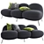 Cozy Comfort Sofa: JotJot baba-3seater 3D model small image 1