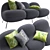 Cozy Comfort Sofa: JotJot baba-3seater 3D model small image 2