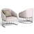 Modern Elegance: LIANG&EIMIL Boston Chair 3D model small image 3