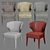 Luxurious Lapel Velvet Chair 3D model small image 5