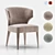 Luxurious Lapel Velvet Chair 3D model small image 6