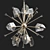 Ice Crystal Chandelier 3D model small image 1