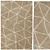 Designer Carpets: 3 Designs 3D model small image 1