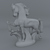 Title: Enchanting Fire Horse Porcelain Figurine 3D model small image 2
