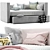 Urban Chic Daybed & Trundle 3D model small image 2