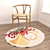 Round Carpet Set: Versatile and Detailed 3D model small image 4