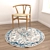 Round Carpets Set: Versatile and Stunning 3D Rug Collection 3D model small image 4