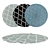 Round Carpets Set: Versatile and Realistic 3D model small image 1