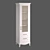 Vintage-inspired Single-Door Display Cabinet 3D model small image 4