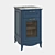 Vintage-inspired Cabinet with Marble Top 3D model small image 1