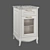 Vintage-inspired Cabinet with Marble Top 3D model small image 4