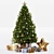 Festive Christmas Tree Decoration Set 3D model small image 2