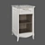 Vintage-style Cabinet: Madlen with Open Shelves (Color: Ruta, Estella) 3D model small image 4