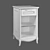 Vintage-style Cabinet: Madlen with Open Shelves (Color: Ruta, Estella) 3D model small image 5