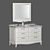 Title: Vintage Charm Vanity with Madlen Washbasin | Estella Color 3D model small image 1