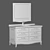 Title: Vintage Charm Vanity with Madlen Washbasin | Estella Color 3D model small image 3