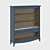 Vintage-inspired Shelving Unit with Beautiful Color Palette 3D model small image 1