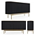 Modern Ribbed Sideboard: Walton (Crate & Barrel) 3D model small image 1