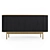 Modern Ribbed Sideboard: Walton (Crate & Barrel) 3D model small image 2