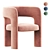 Elegant Dunloe Chair: Sleek Design & Unmatched Comfort 3D model small image 1