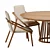 Elegant Dining Set: Poly 20,480 & Verts 21,148 3D model small image 2