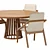 Elegant Dining Set: Poly 20,480 & Verts 21,148 3D model small image 3