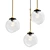 Elegant Glass Pendant Light 3D model small image 1