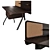 Sleek Desktop Desk with Divider 3D model small image 2