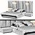 Modern Millimeter Bed 2015 3D model small image 4