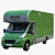 Compact Food Truck Vehicle 3D model small image 3