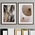 Modern Art Frame Set: Wood & Metal 3D model small image 2