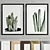 Modern Art Frame A09: Versatile Materials, Multiple Sizes 3D model small image 1